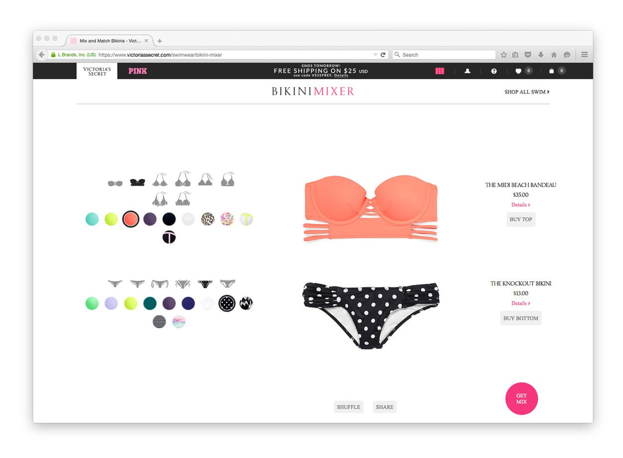 Bikini Mixer site concept