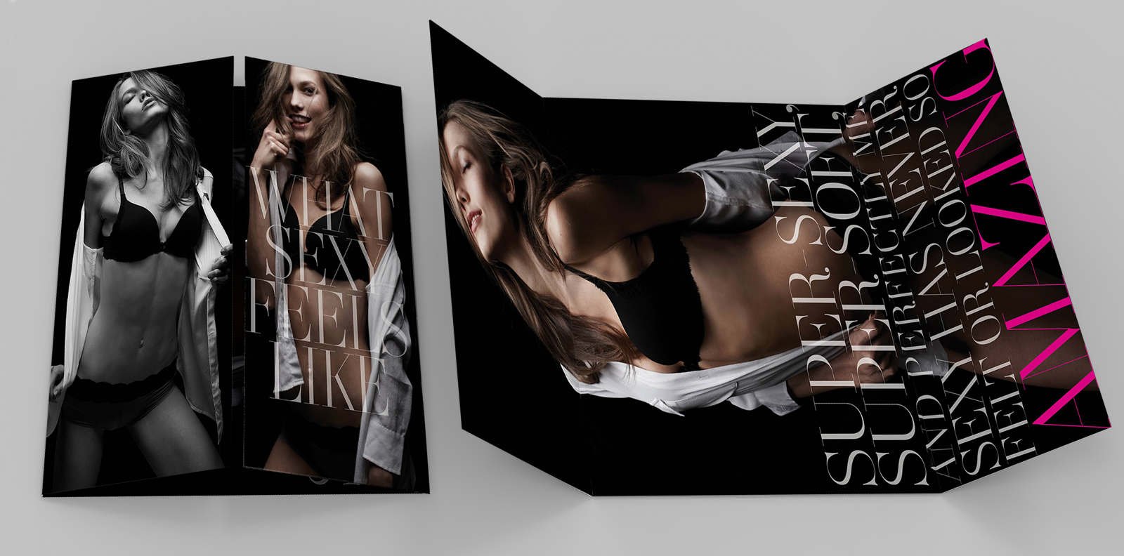 Skinny booklet concept — bra launch